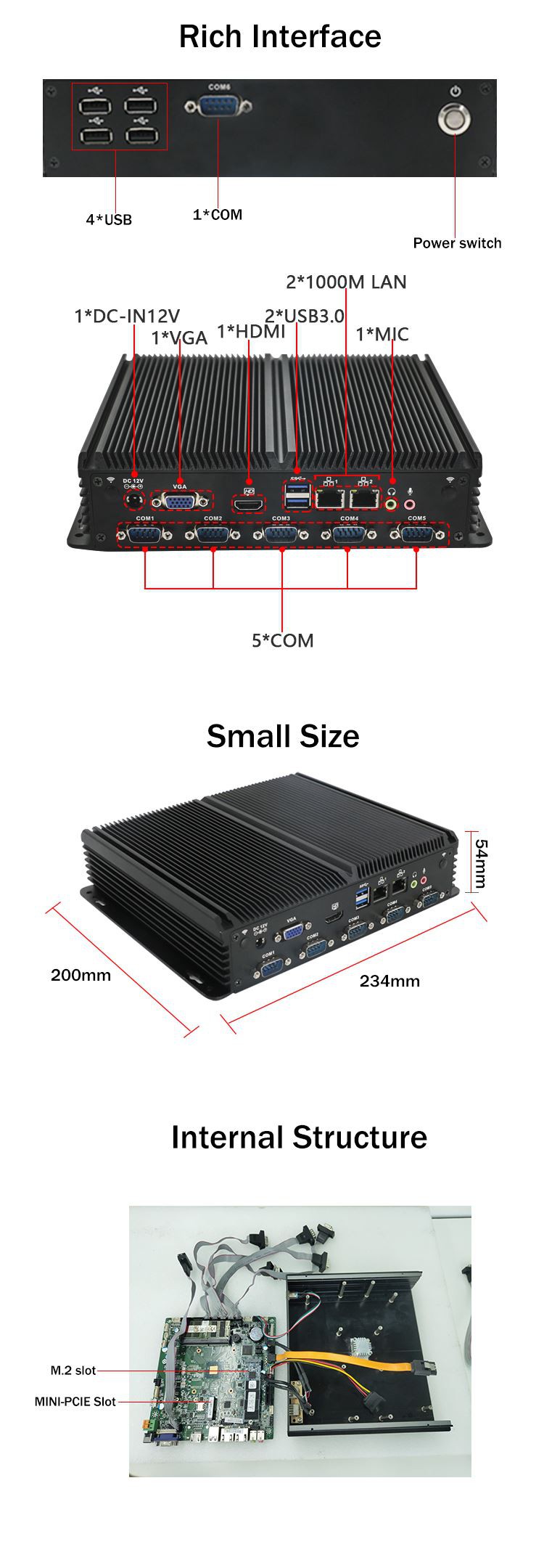 Fanless Industrial PC Fanless Industrial PC